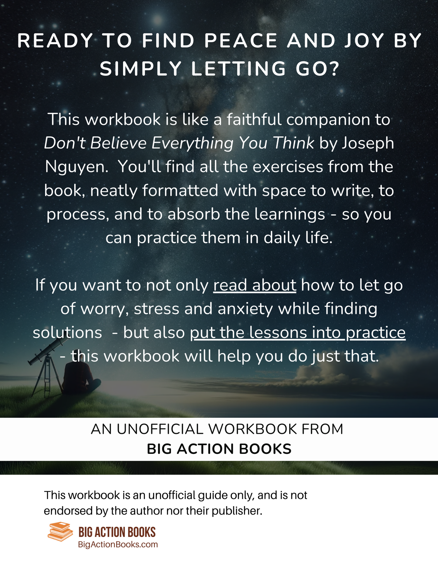Workbook for Don't Believe Everything You Think by Joseph Nguyen