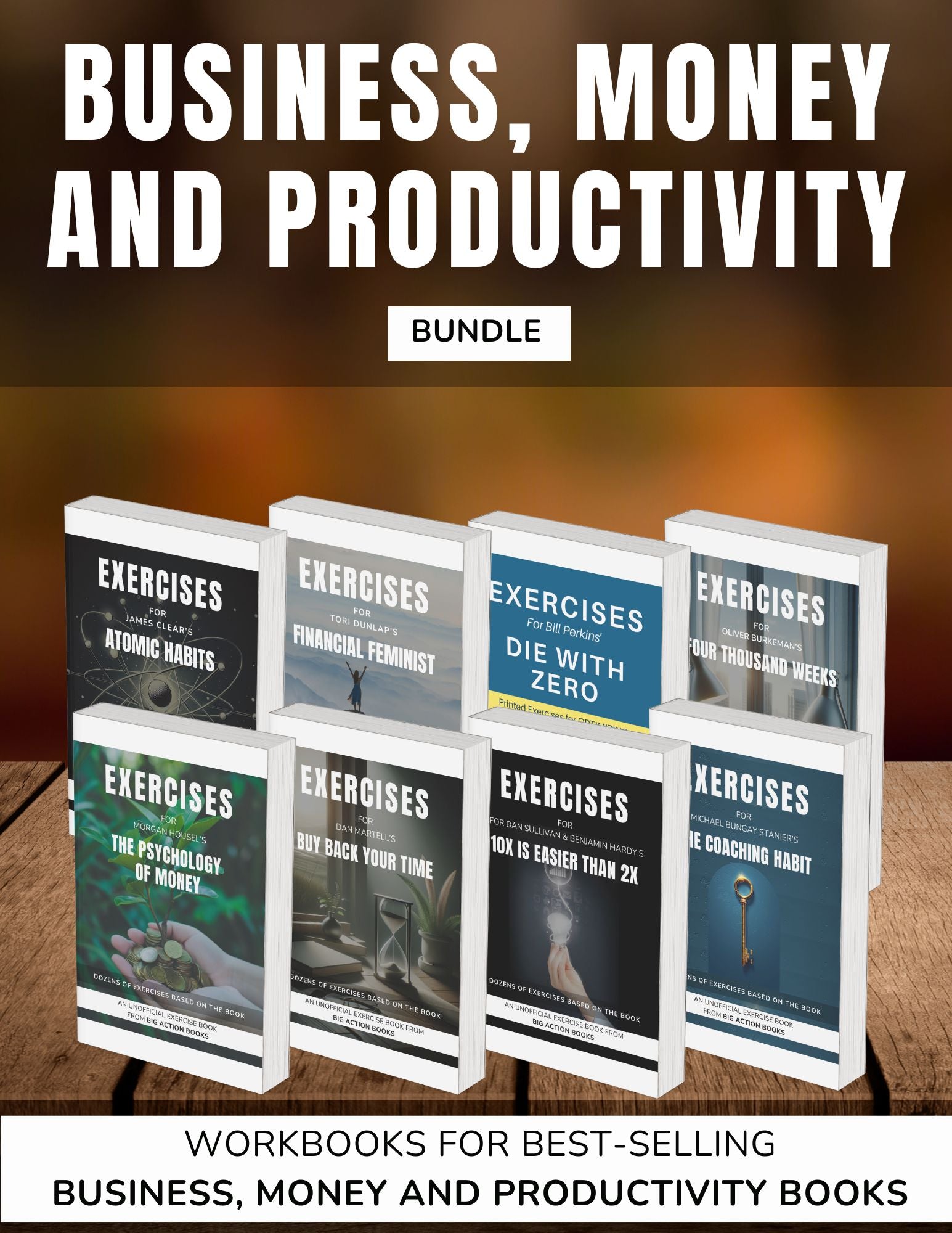 Business, Money and Productivity workbooks bundle – Big Action Books