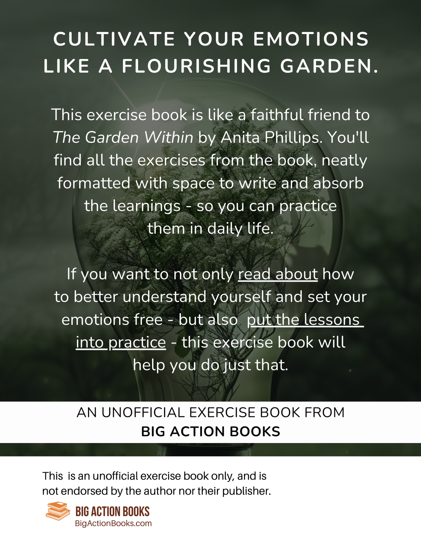 Exercise book for The Garden Within by Anita Phillips